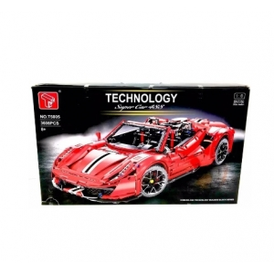 T5005 Конструктор Спортивная супергоночная машина Феррари Ferrari 3608 Деталей.